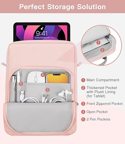Miniatura 5 de MoKo Funda para tablet de 12.9 pulgadas, se adapta a iPad Pro M4 de 13 pulgadas y Air M2 2024, iPad Pro 12.9 M2 y M1, Surface Laptop Go 12.4, Galaxy