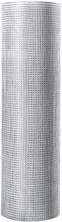 Goplus 48'' x 50' 1/4 inch Hardware Cloth, 23 Gauge Square Galvanized Chicken Wire Welded Fence, Wire Galvanized Hardware Cloth for Vegetables, Garden Fruits, Animals Enclosure