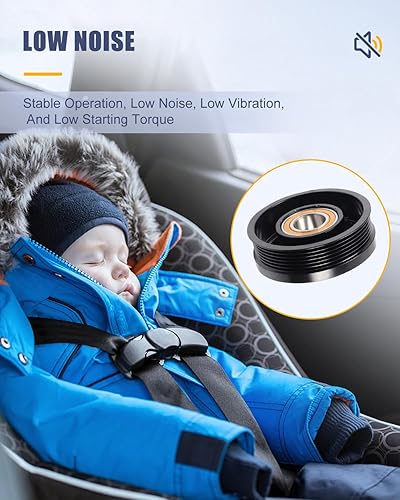 Miniatura 6 de OCPTY Compresor de aire acondicionado Embrague CO 101730C para Ford Aerostar Cougar Crown Victoria E-150 E-250 Econoline Escort Excursion Explorer