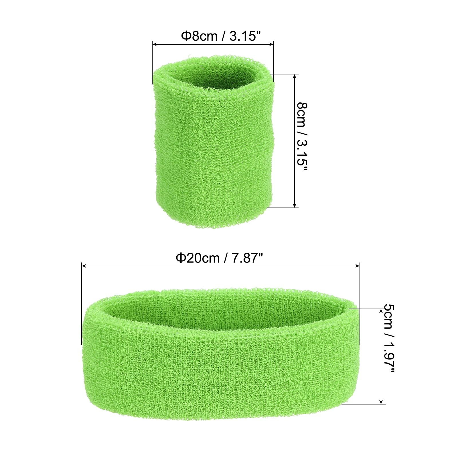 PATIKIL Sports Wristbands Headband Set - Image 2
