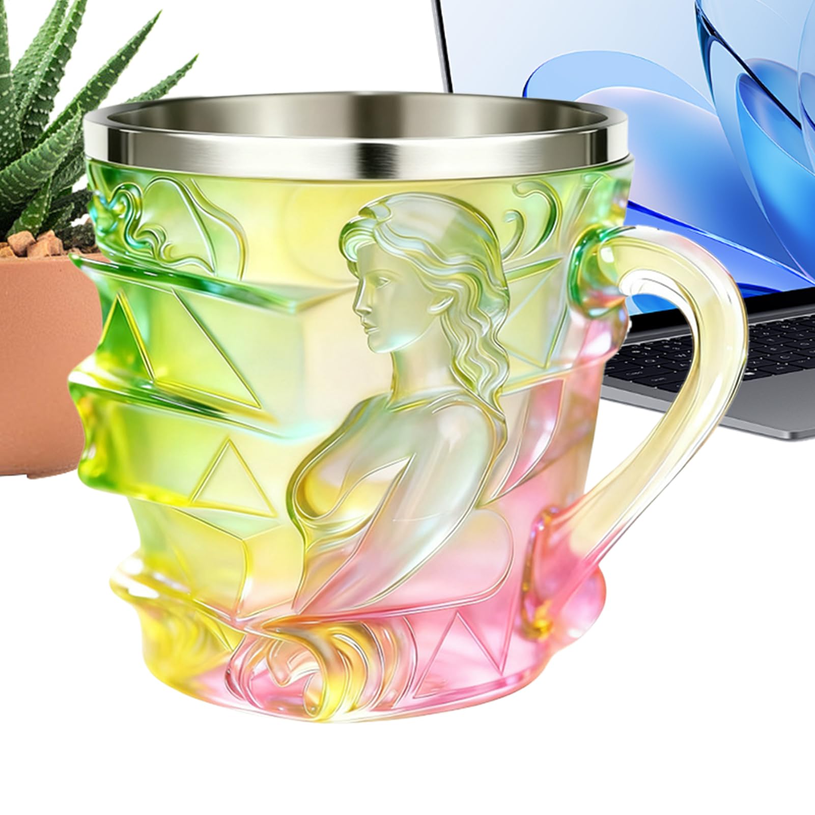 Taza libros 3D para tardes de lectura con café en el hogar