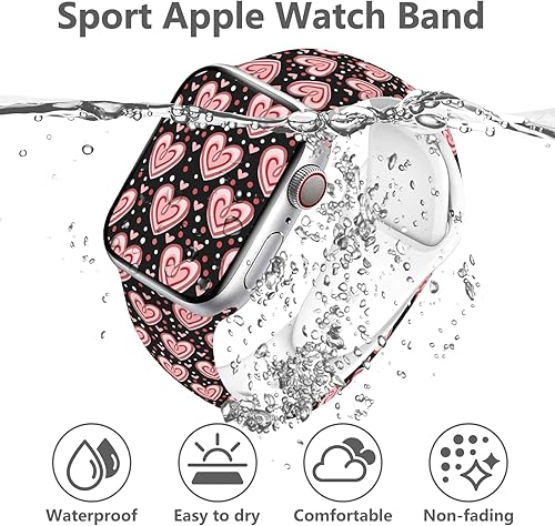 Miniatura 2 de Vieeki Correa de reloj compatible con Apple Watch de 1.496 pulgadas, 1.575 pulgadas, 1.614 pulgadas, 1.654 pulgadas, 1.732 pulgadas, 1.732 pulgadas,