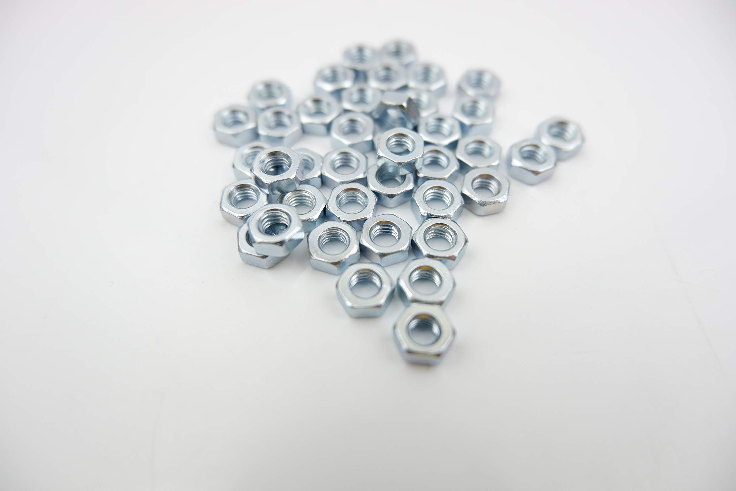 Nuts 'N' Bolts M4 (4Mm) Hex Nut - Steel (Pack Of 40) Hexagon Plain Bright Zinc Plated Bzp Grade 8 (M4)