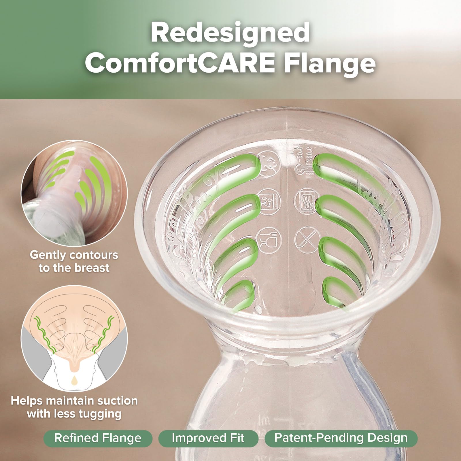haakaa Gen.2 Manual Breast Pump 4oz./100ml (Multi-Ring) & Stopper Set - Premium Silicone Made,Suitable for Breastfeeding Mom - Image 3