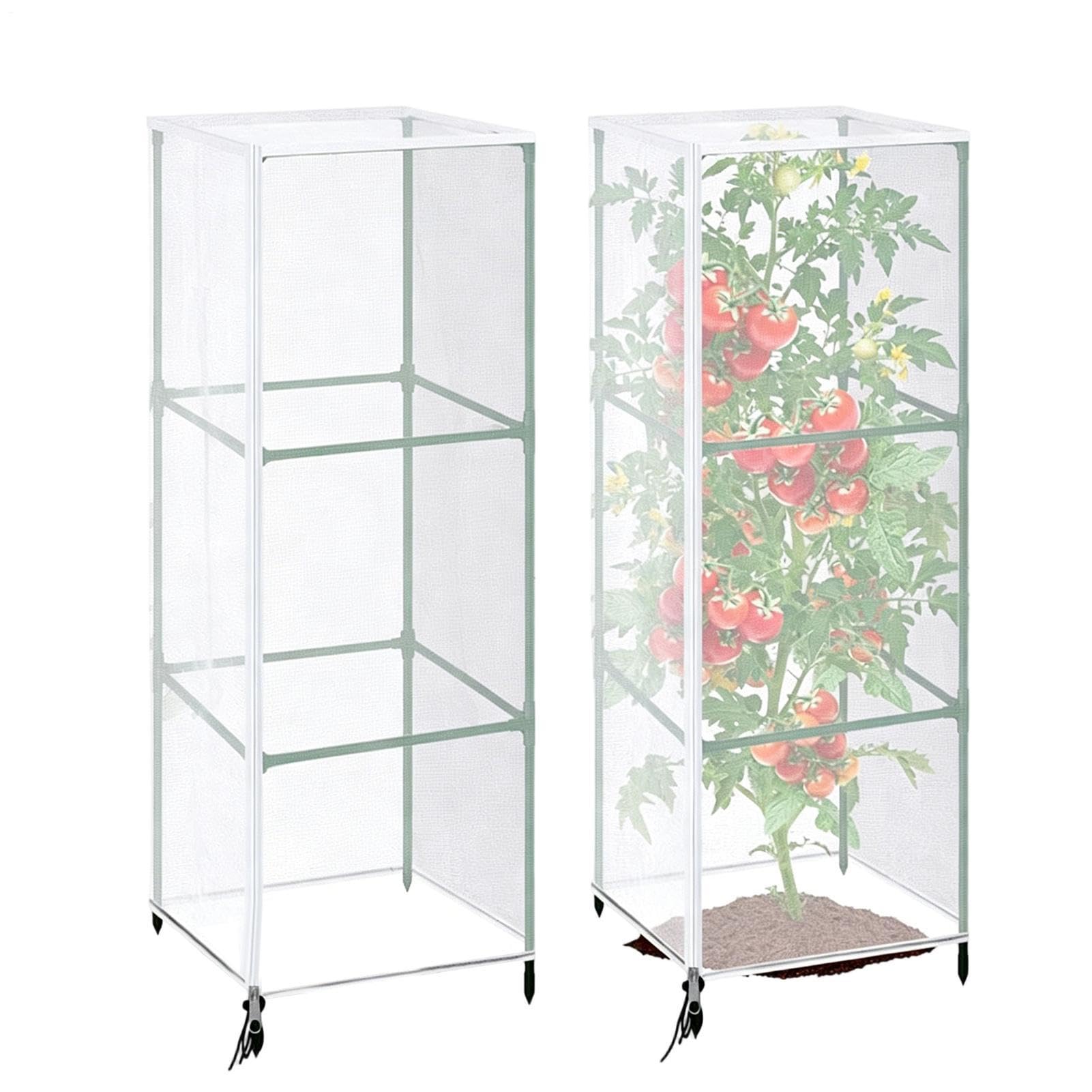 Filet de protection végétale avec zip anti-insecte pour légume
