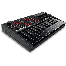 Akai Professional MPK Mini MK3 USB MIDI Keyboard Controller Schwarz