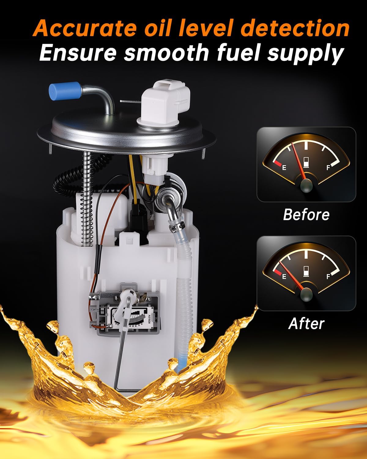 OKLPF Eletric Fuel Pump Assembly Compatible with 2007 2008 2009 2010 2011 2012 Hyundai Elantra 2.0L L4 Replace number E8819M SP3021M