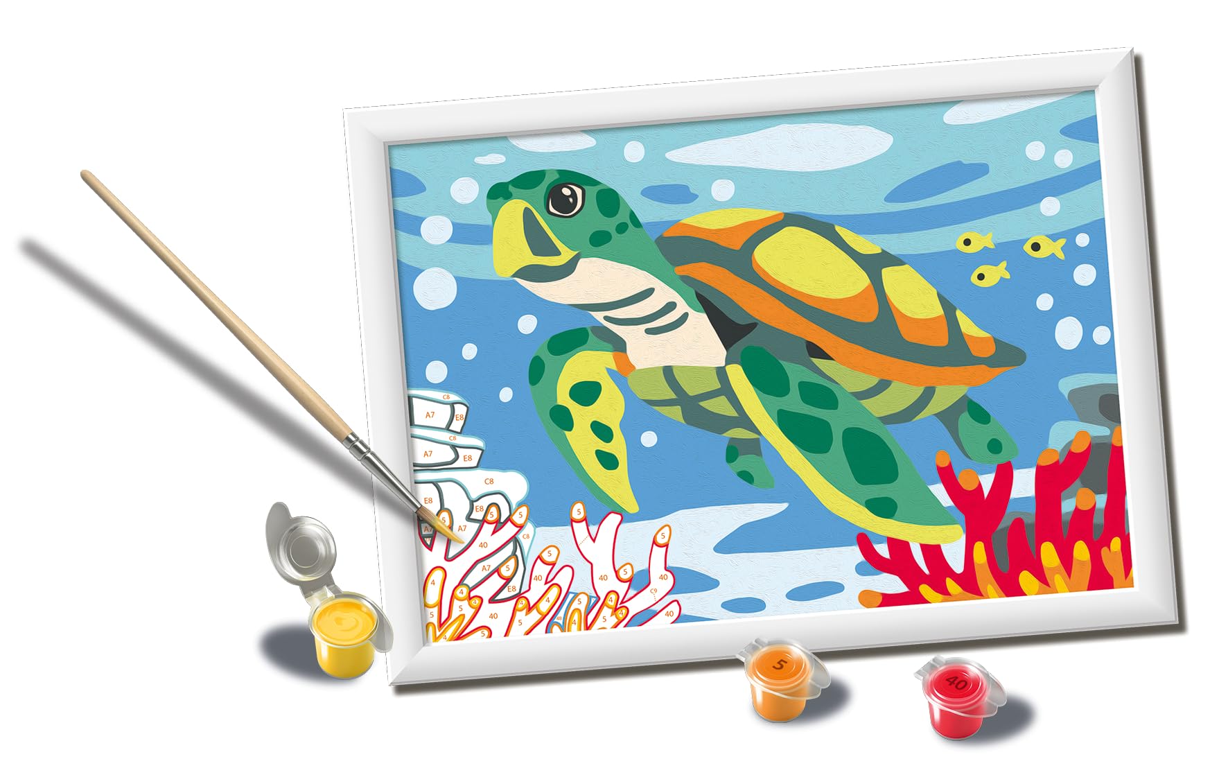 Creart Sea Turtle Paint by Numbers Kit for Children