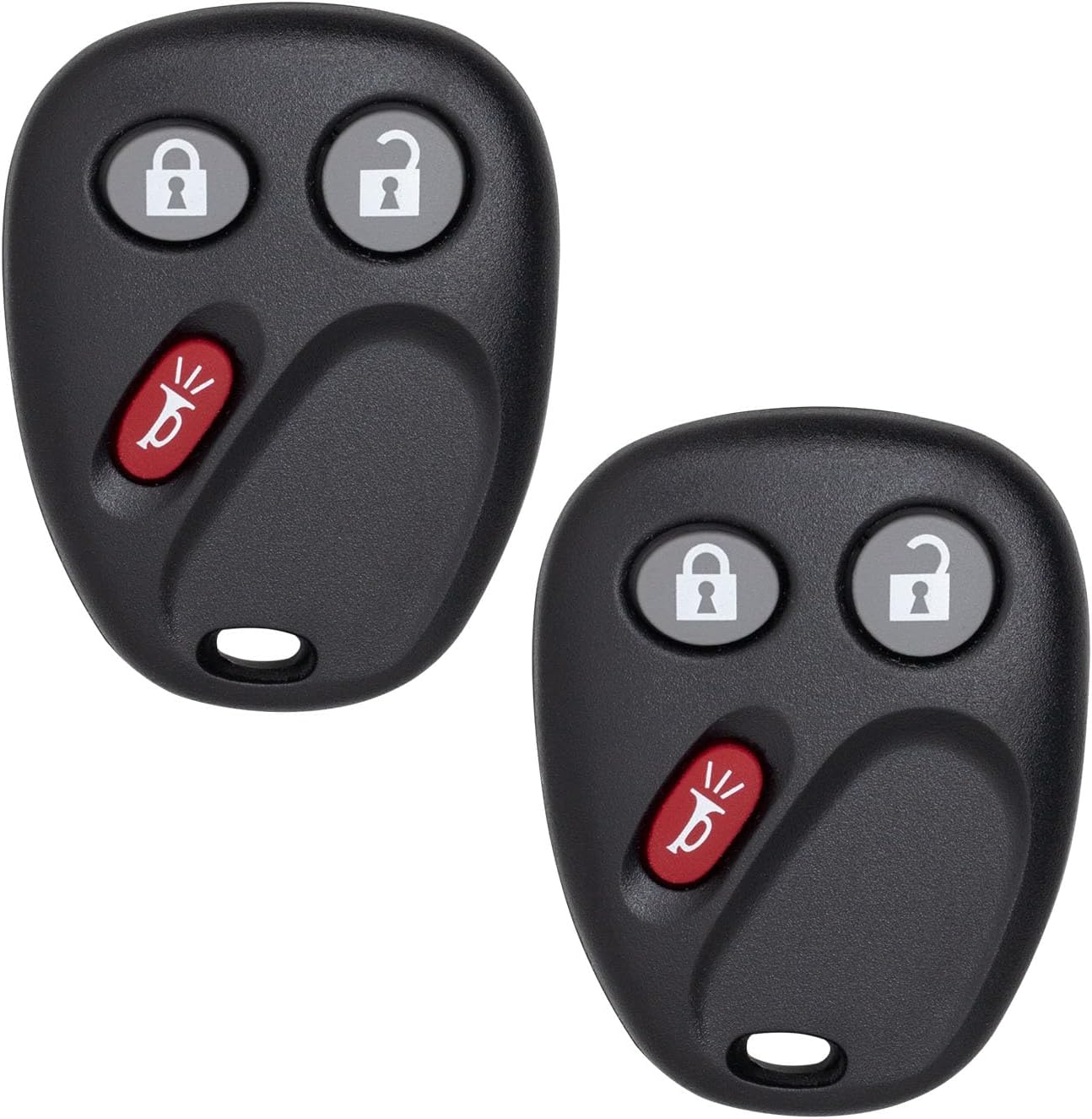StandardAutoPart Car Keyless Entry Remote Compatible with Escalade Avalanche Equinox Silverado SSR Suburban Tahoe Sierra Yukon H1 H2 Torrent Vue LHJ011 (Complete Remote (2))