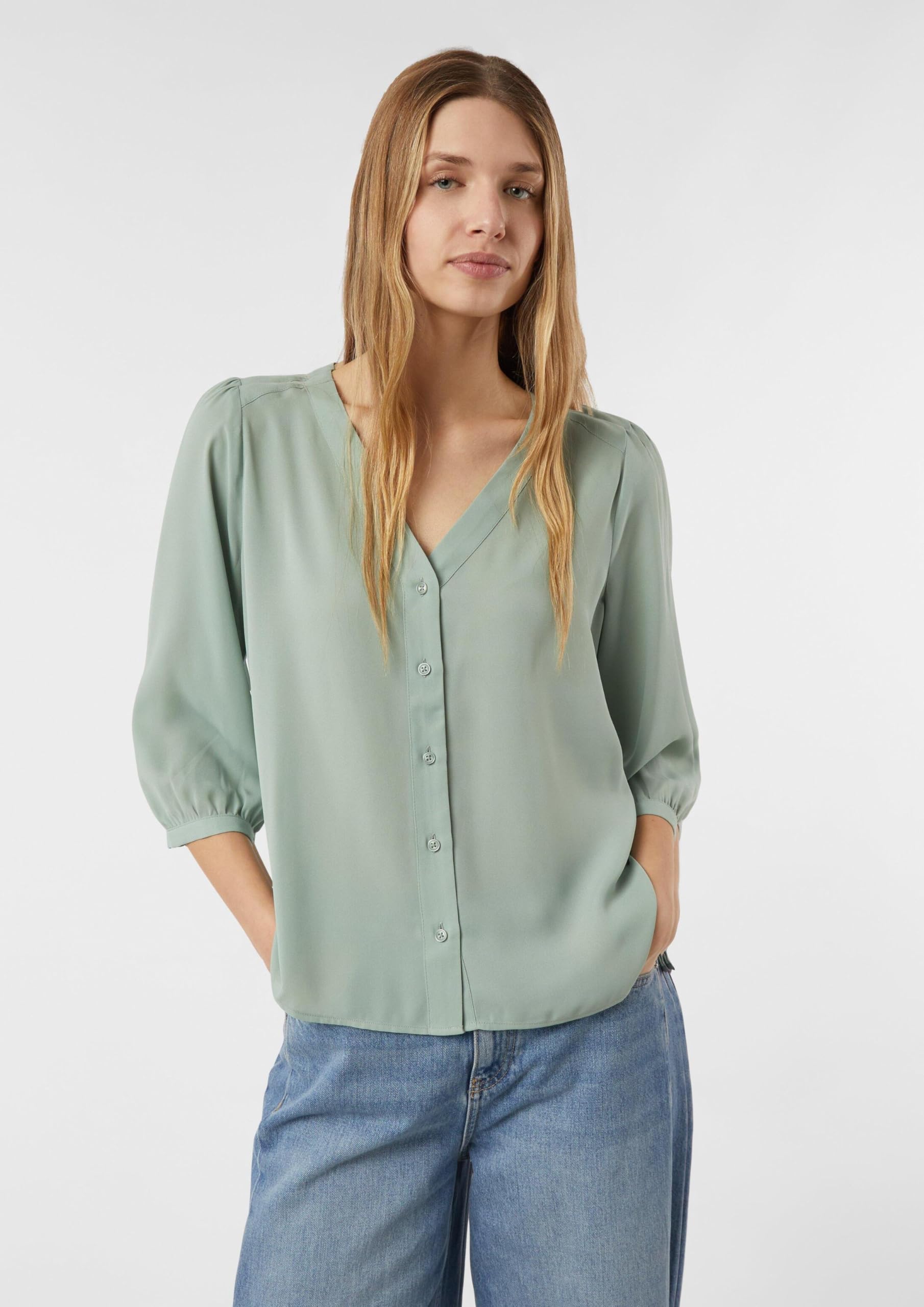 Comma Damen 2176699 Bluse