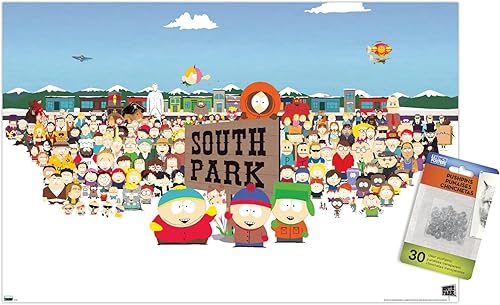 Miniatura 7 de Trends International South Park - Horizontal Key Art Wall Poster, 22.37" x 34.00", Premium Poster & Push Pin Bundle