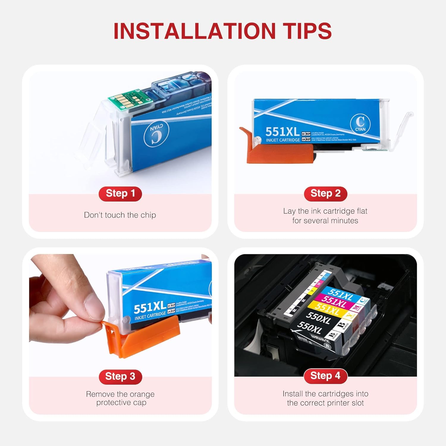 Smart Ink Kompatible Druckerpatronen 18er Multipack - Ersatz Für Canon PGI-550XL & CLI-551XL