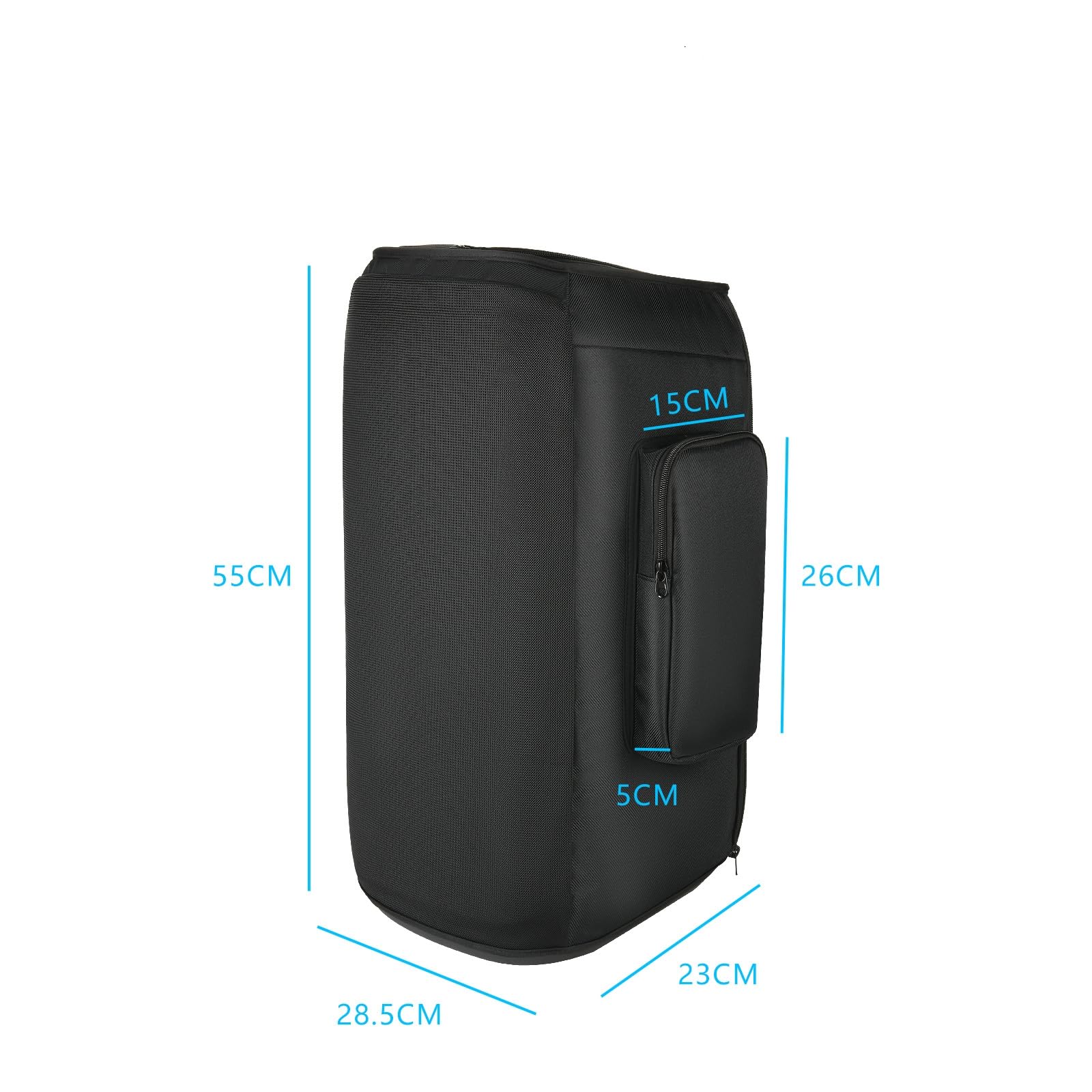Housse de protection anti-poussière pour JBL PartyBox Club 120, housse de protection avec double poche de rangement pour microphone pour haut-parleur audio PartyBox Club 120, anti-rayures et