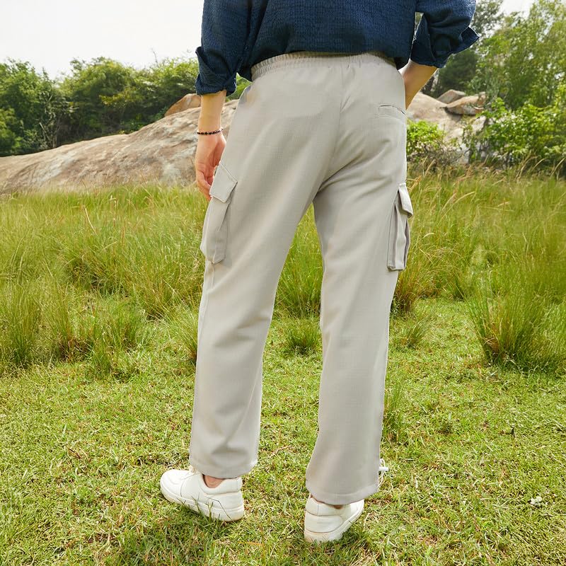 CAHOOT Men's Beige Cargo Pants C2-Beige - Image 4