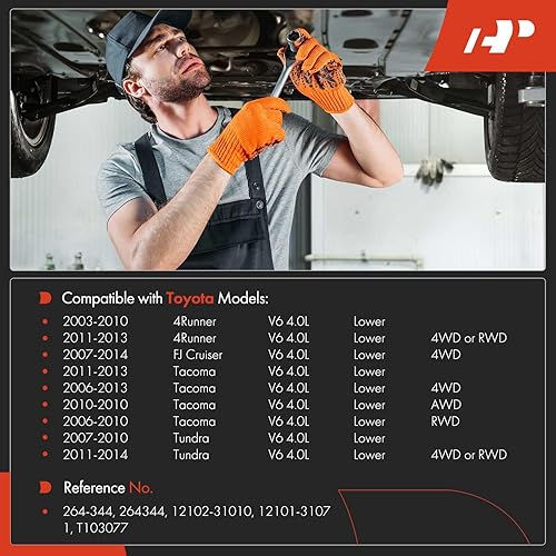 Miniatura 2 de A-Premium Cárter inferior de aceite de motor con tapón de drenaje compatible con Toyota Tacoma 2006-2013, Tundra 2007-2013, 4Runner 2003-2013, FJ