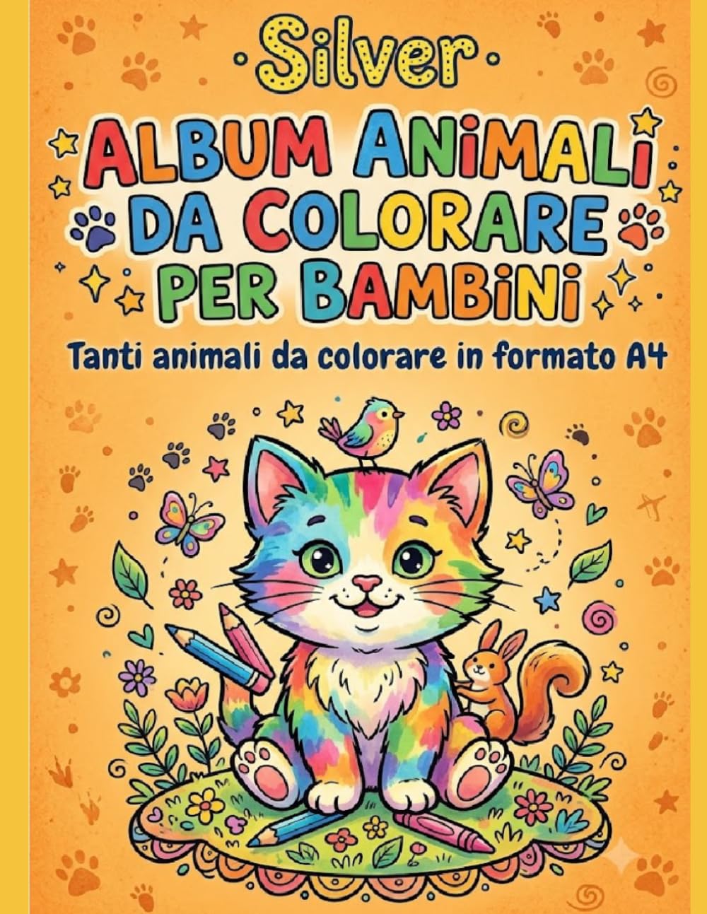 ALBUM ANIMALI DA COLORARE PER BAMBINI: Tanti animali da colorare in formato A4 (LIBRI PER BAMBINI)