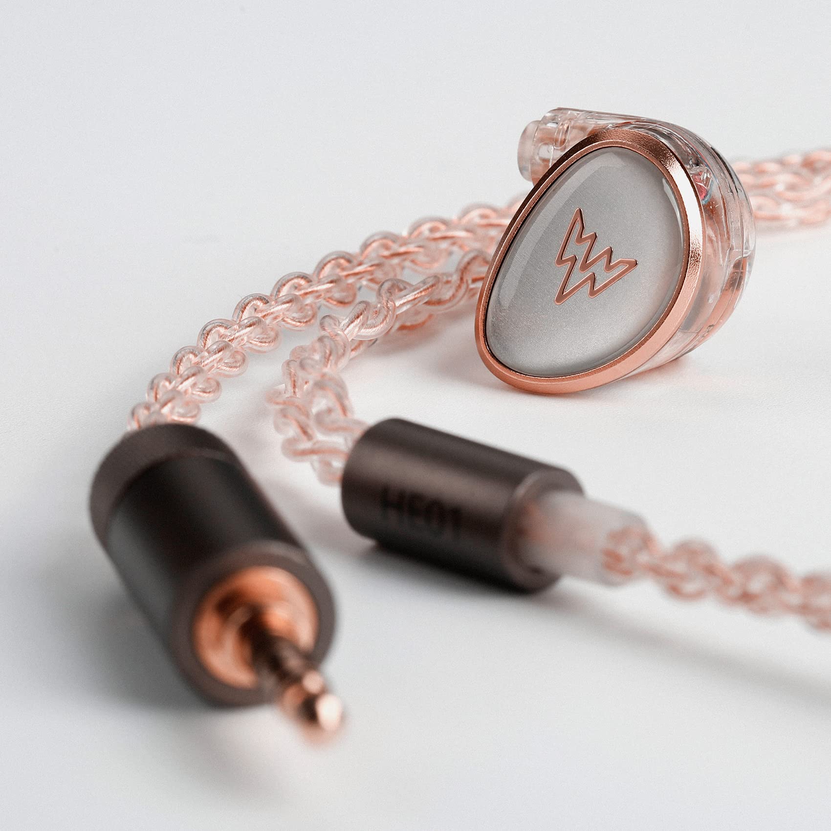 Whizzer HE01 słuchawki z monitorem dousznym, słuchawki HiFi IEM z odłączanym kablem, zestaw słuchawkowy muzyk z dynamicznym sterownikiem, słuchawki HiFi do smartfonów i odtwarzaczy audio