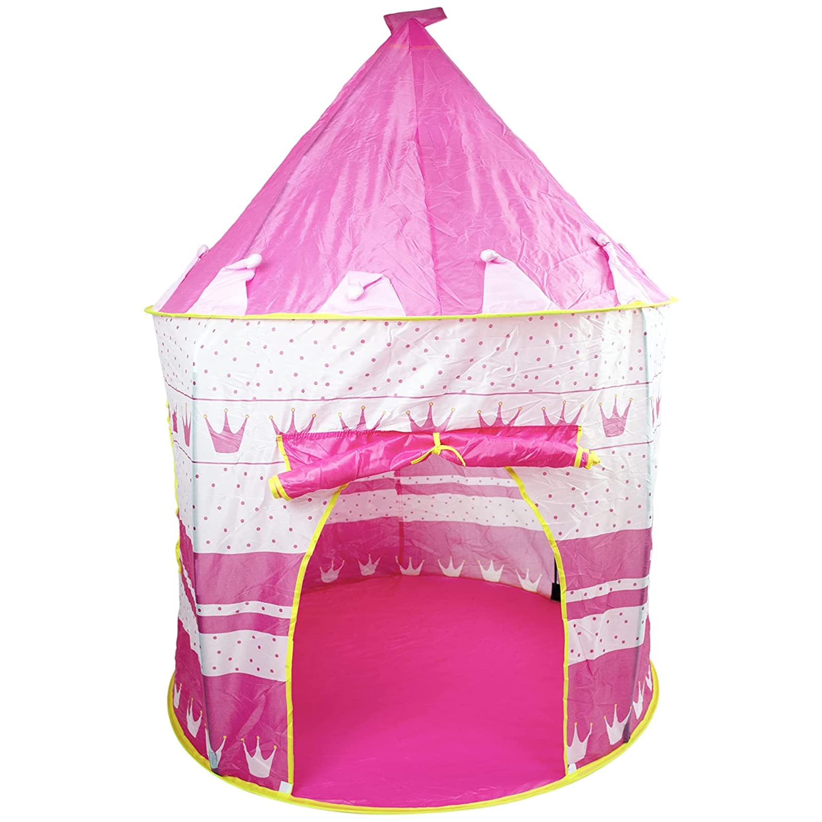 X IANGYU Kids Princess Castle Play Tent Foldable Castle Portable Playhouse For Indoor Games and Outdoor Camping Pink, One Size