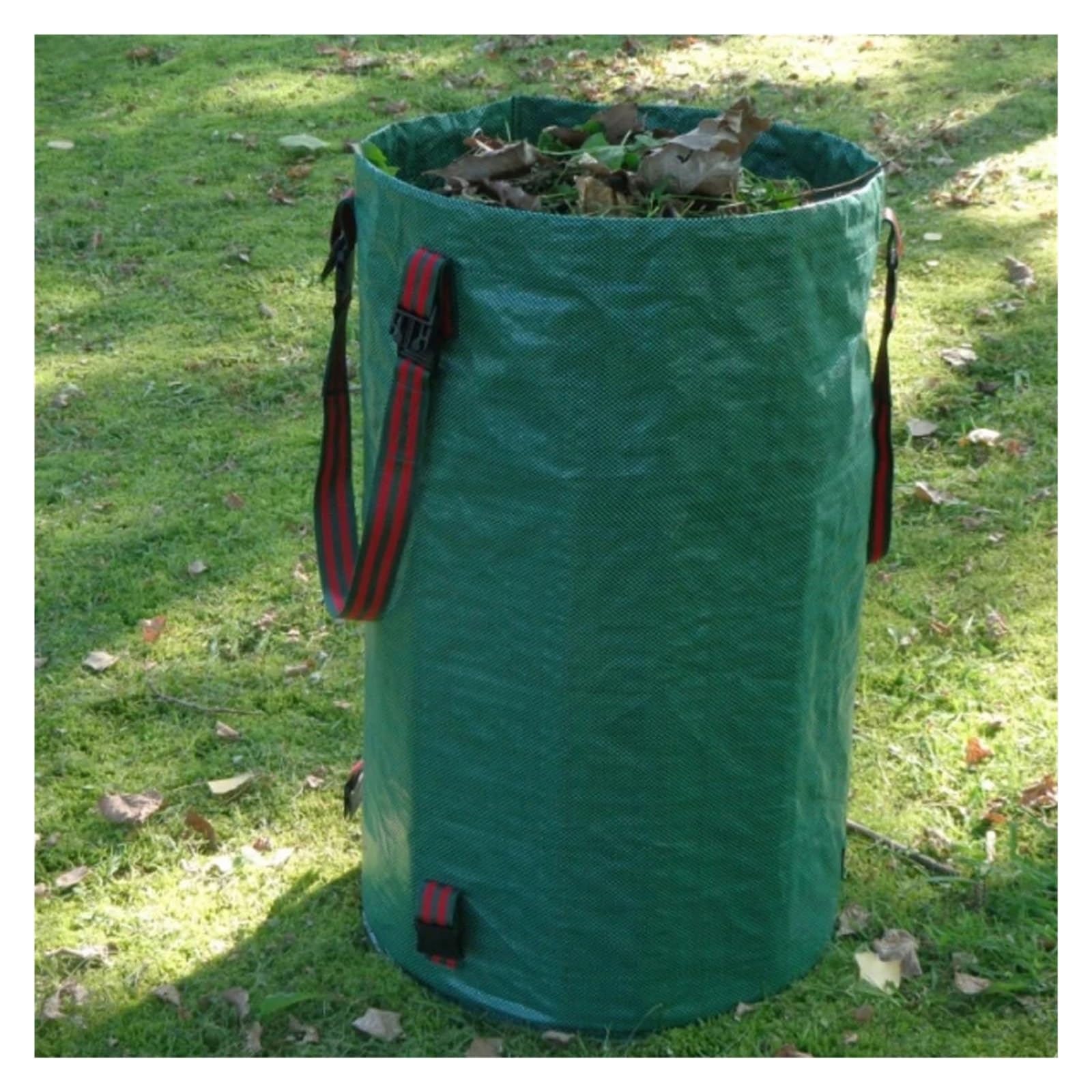 Bolsa de jardín 120-300L bolsas gran capacidad saco hojas reutilizable contenedor basura malas hierbas(272L)