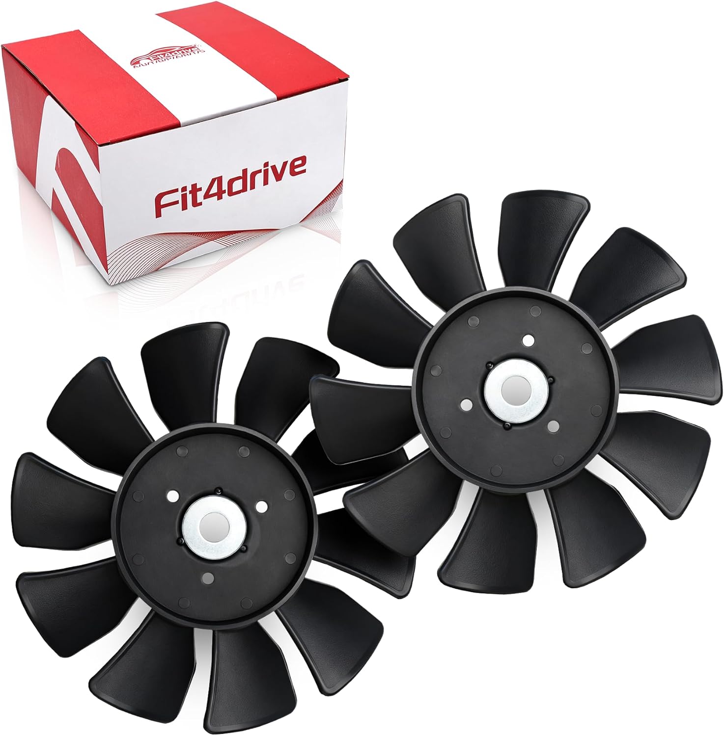 53822 7" 10 Blade Transmission Fan for Craftsman t 2400 YT3000 T2500 Kubota Z421 Compatible with Husqvarna yth22v46 P-ZT5224 Transaxle Cooling Fan Replacement Parts 584282001 2Pcs