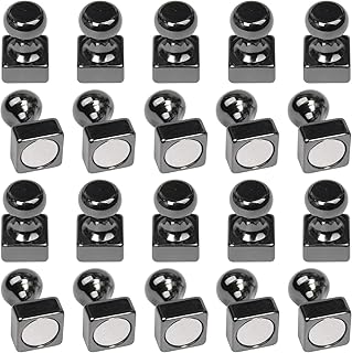 Poffattr Fridge Magnet, 20PCS Refrigerator Magnets, Strong Magnets for Whiteboard, Magnetic Push Pins, Neodymium Magnet Strong Perfect for Fridge, Whiteboard, Office, Classroom, Map, Kitchen