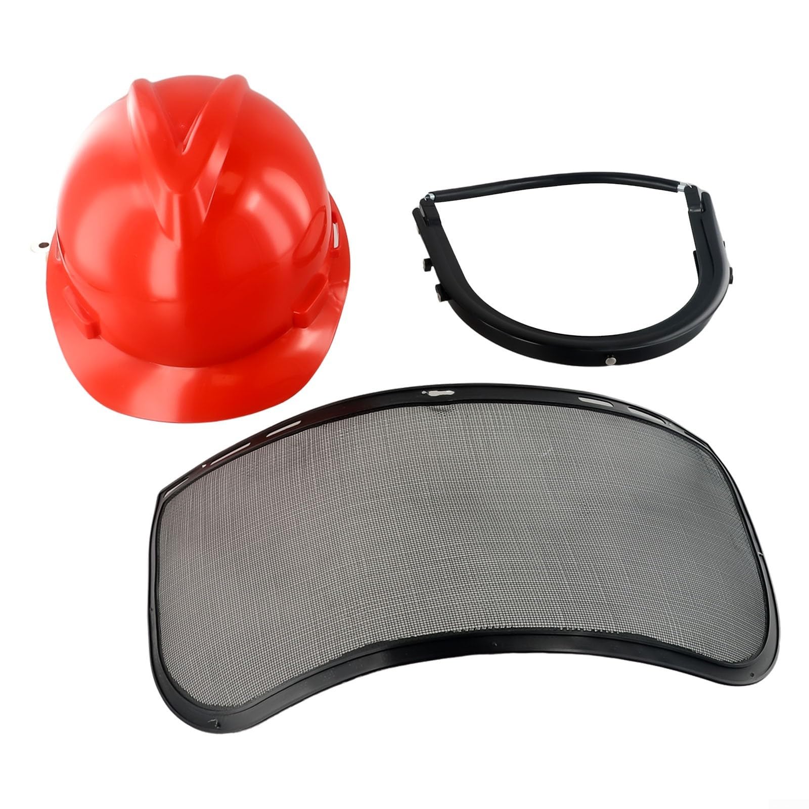 Casque De Sécurité Pour Débroussailleuse Tronçonneuse - Protection Foresterie Orange