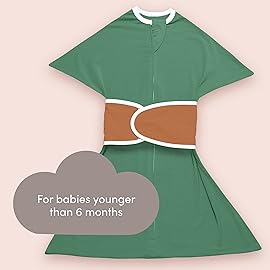 SleepingBaby Zipadee-Zip Snuggle Strap - Wearable Blanket Accessory for Transition Swaddle - One Size, Spice