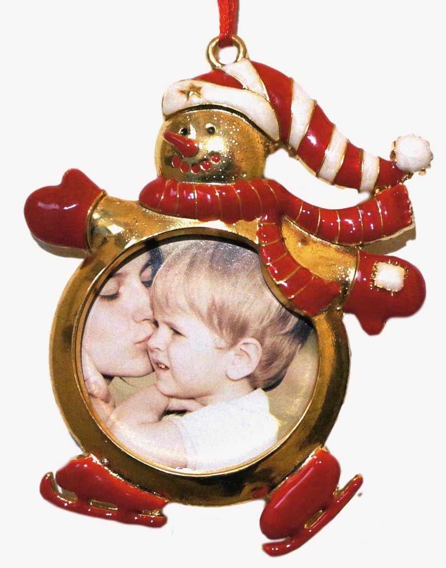 Photo Ornament - Snowman Christmas Ornament - Holiday Picture Ornament - Grandparent Gift, Teacher Gift