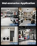 Motion Sensor Garage Light Indoor - Ultra Bright 200W 20000LM Motion Activated Shop Light w/ 3 Modes, 6500K Daylight Indoor Motion Light Bulb for Garage, Storage Room, Laundry Room (1 Pack)