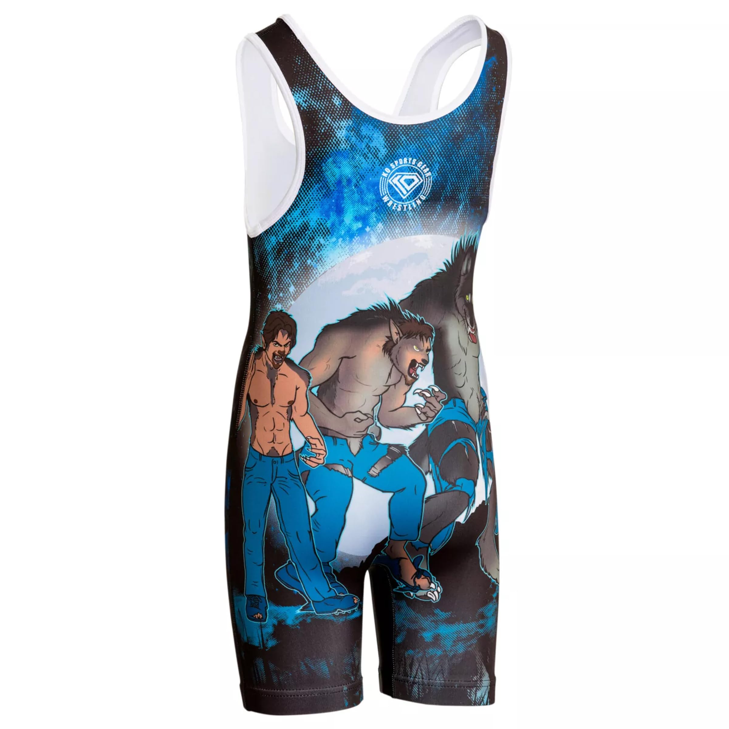 KO Sports Gear Erwachsene Wrestling Singlets, Tier- und Fantasy-Designs, XS