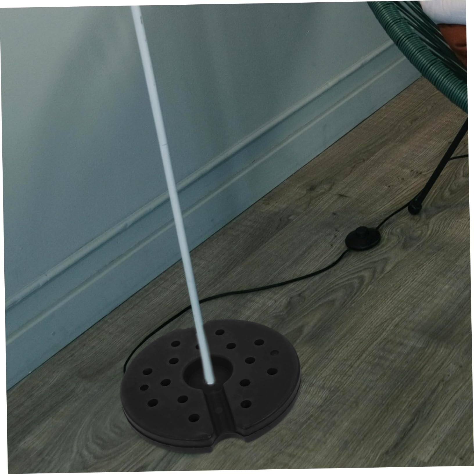 Alipis Pied à contrepoids pour lampe de bureau lampes de table lampes de lecture lampe sur pied pondéré lampadaire poids pour table de chevet pied de lampe de table ronde le fer Black