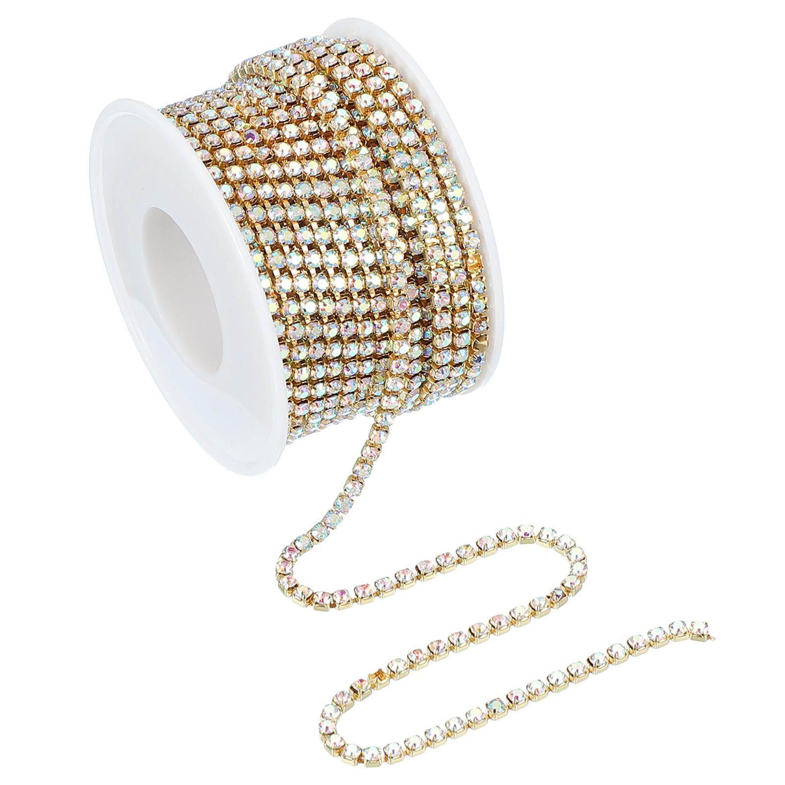 Chaîne strass 4mm colorée PATIKIL de 10 yards pour couture et customisation
