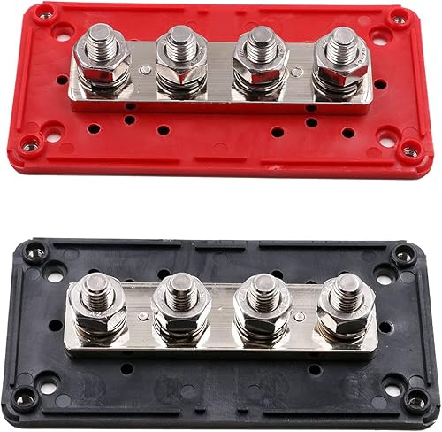 Miniatura 7 de Barra de bus de 300 A resistente diseño de módulo de distribución de energía con bloque de distribución de energía con 4 pernos de terminal de 3/8