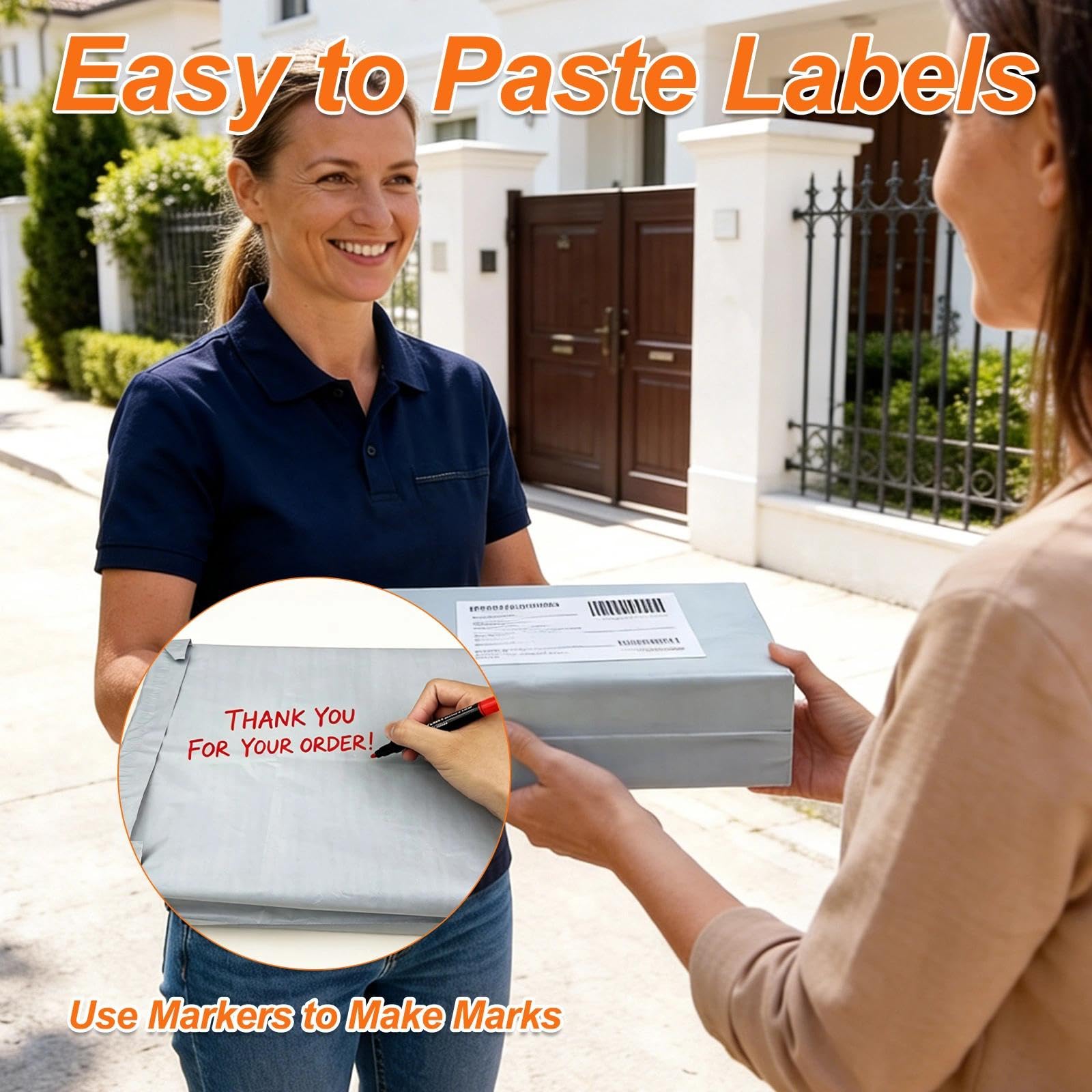 Sacchetti Spedizione Autoadesive Non Trasparenti Buste Postali Plastica Mailing Bags 50 Pezzi