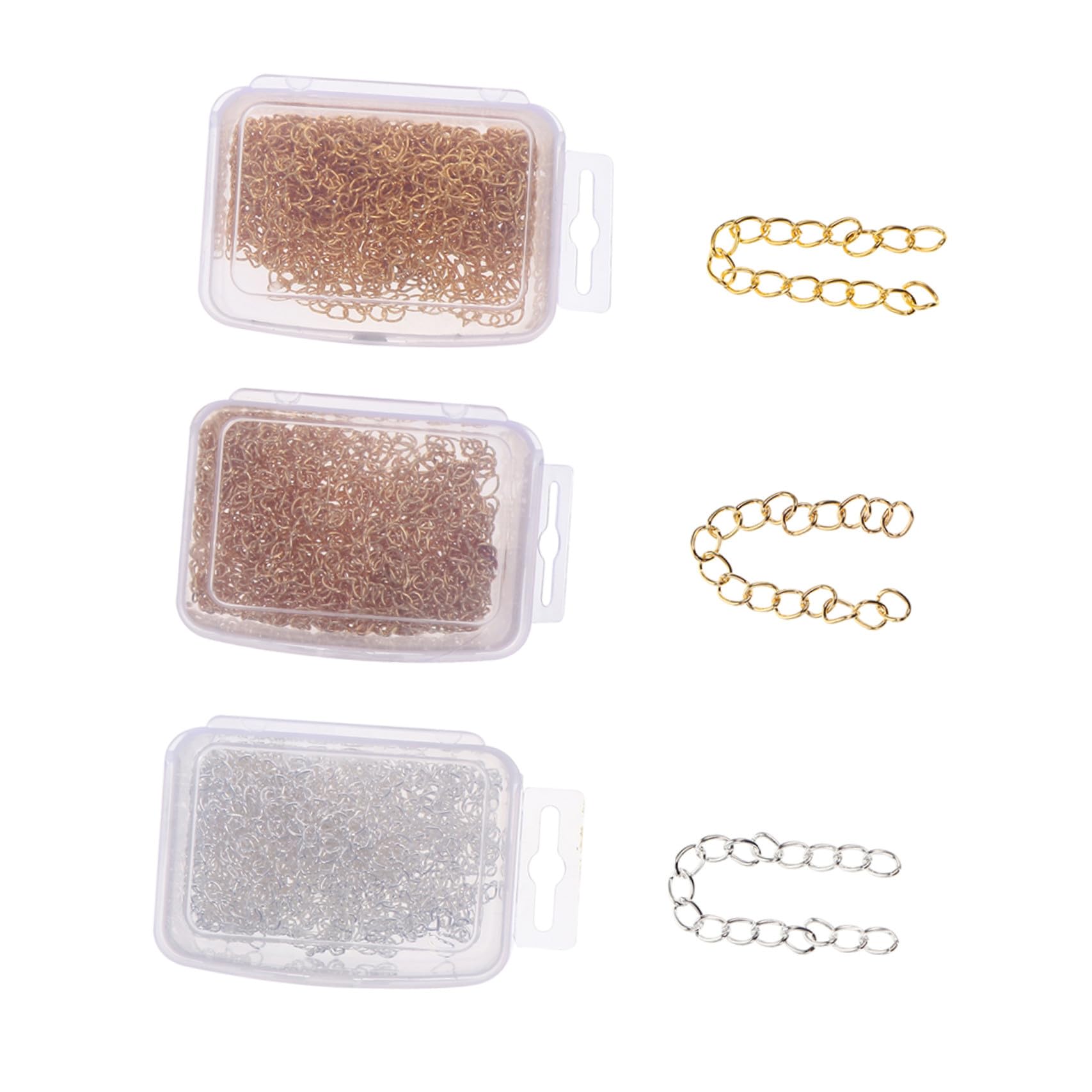 EXCEART Catena di Estensione per Collana di Catene in Ferro Accessorio per Bracciale Fai da Te Catena per Gioielli Estensione per Collana e Bracciale