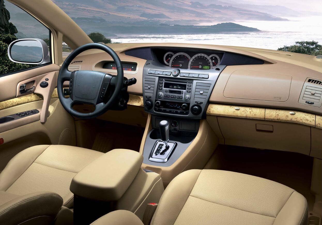 Black Leather Style Car Dash Mat Dashboard Cover Dash Panel Interior Console Pad Compatible for SsangYong Rodius 2004-2025