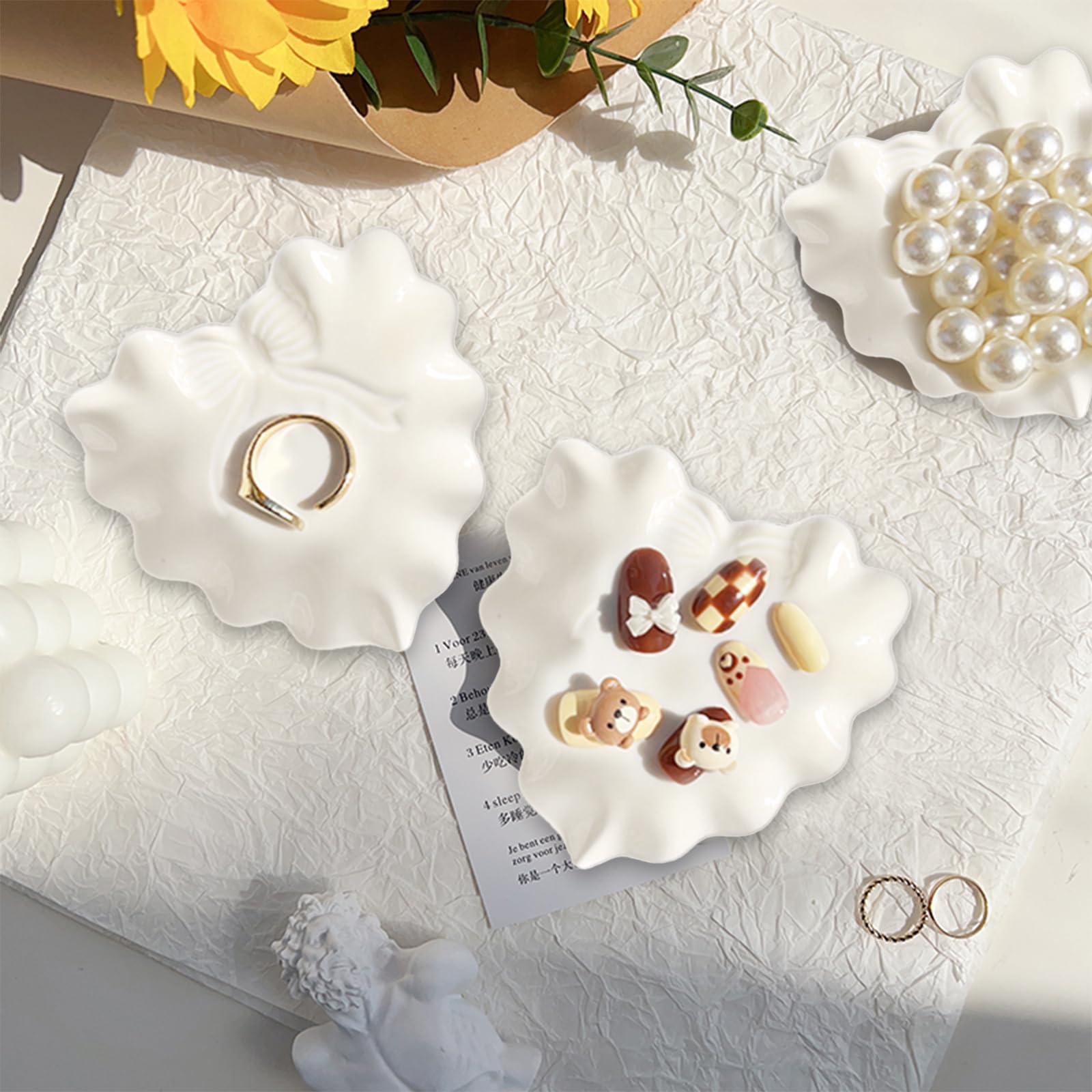 Plateau à Bijoux En Céramique Pour Femme, Plateau à Bijoux