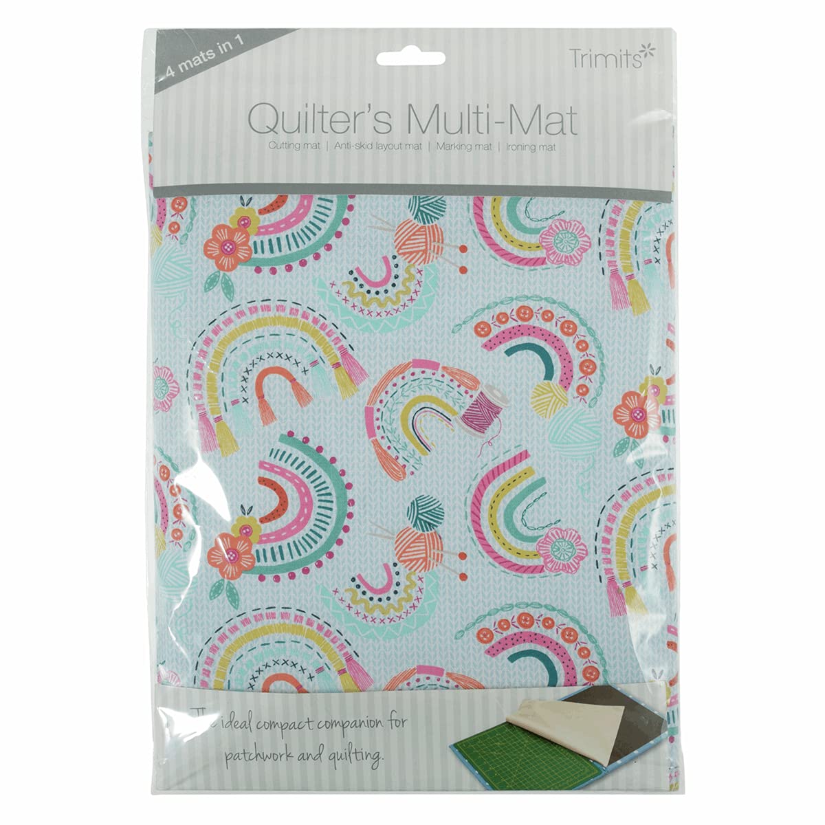 Trimits Quilters Multi-Mat: A4 (30 x 24cm): Rainbow