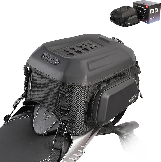 Rhinowalk Motorcycle tail bag,Motorcycle Expandable