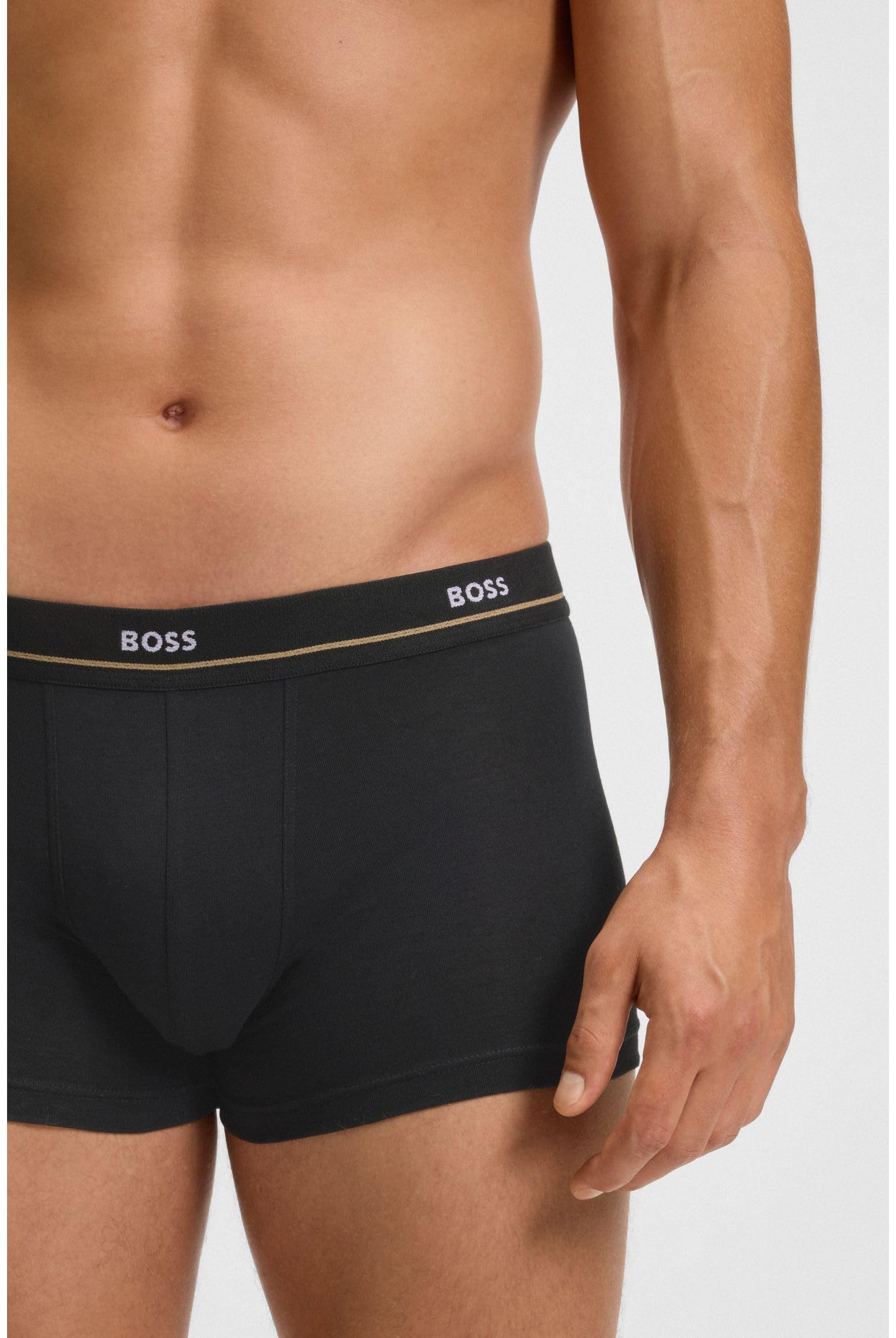 Boss Eng Anliegende Boxershorts Aus Stretch-Baumwolle Im Fünferpack – Bild 5