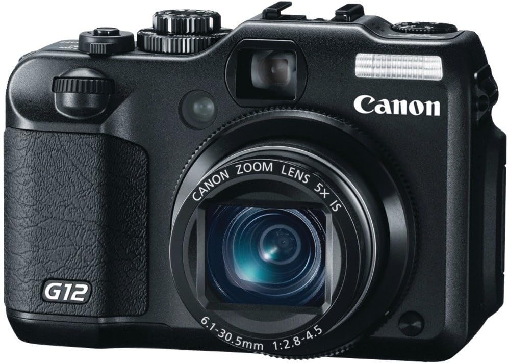 Canon G12 10 MP Digital Camera with 5x Optical Image Stabilized Zoom and 2.8 Inch