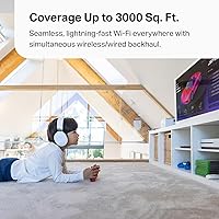 Vista 8 de TP-Link Deco 7 Pro BE63 Tri-Band WiFi 7 BE10000 Sistema de malla para todo el hogar - 6-Stream 10 Gbps, 4 puertos de 2.5G con cable de retroceso, 4