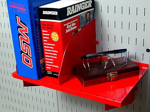 Miniatura 8 de Juego de accesorios ranurados Wall Control para estación de trabajo, Rojo, KT-400-WRK R