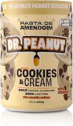 DR. Peanut Pasta de Amendoim Cookies and Cream 250G - Com Whey Protein