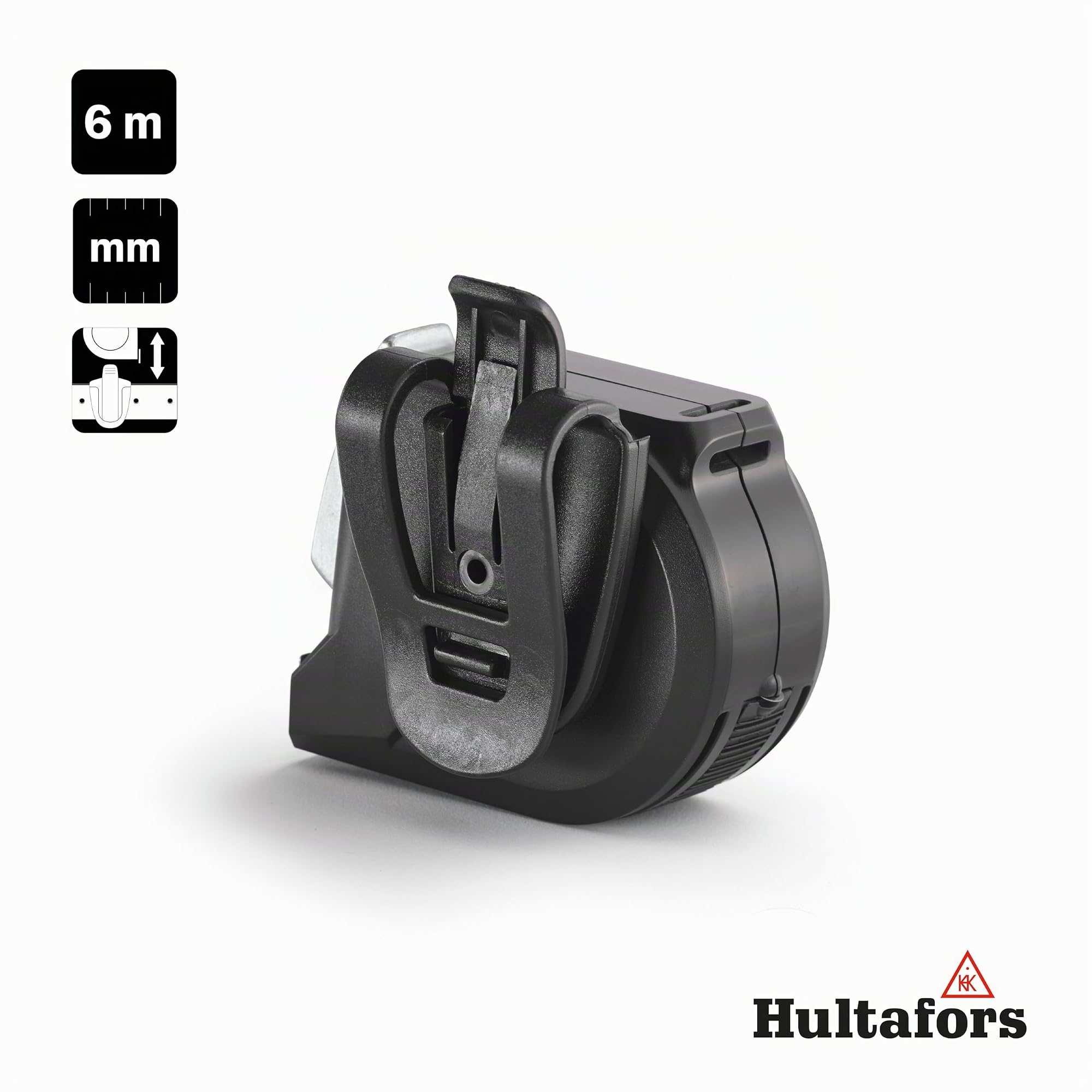 Talmeter flessometro 6metri I Hultafors I Classe di precisione II I Prodotto in UE flessometro marcatore 7-in-1 con funzione speciale di misurazione e marcatura I 359303