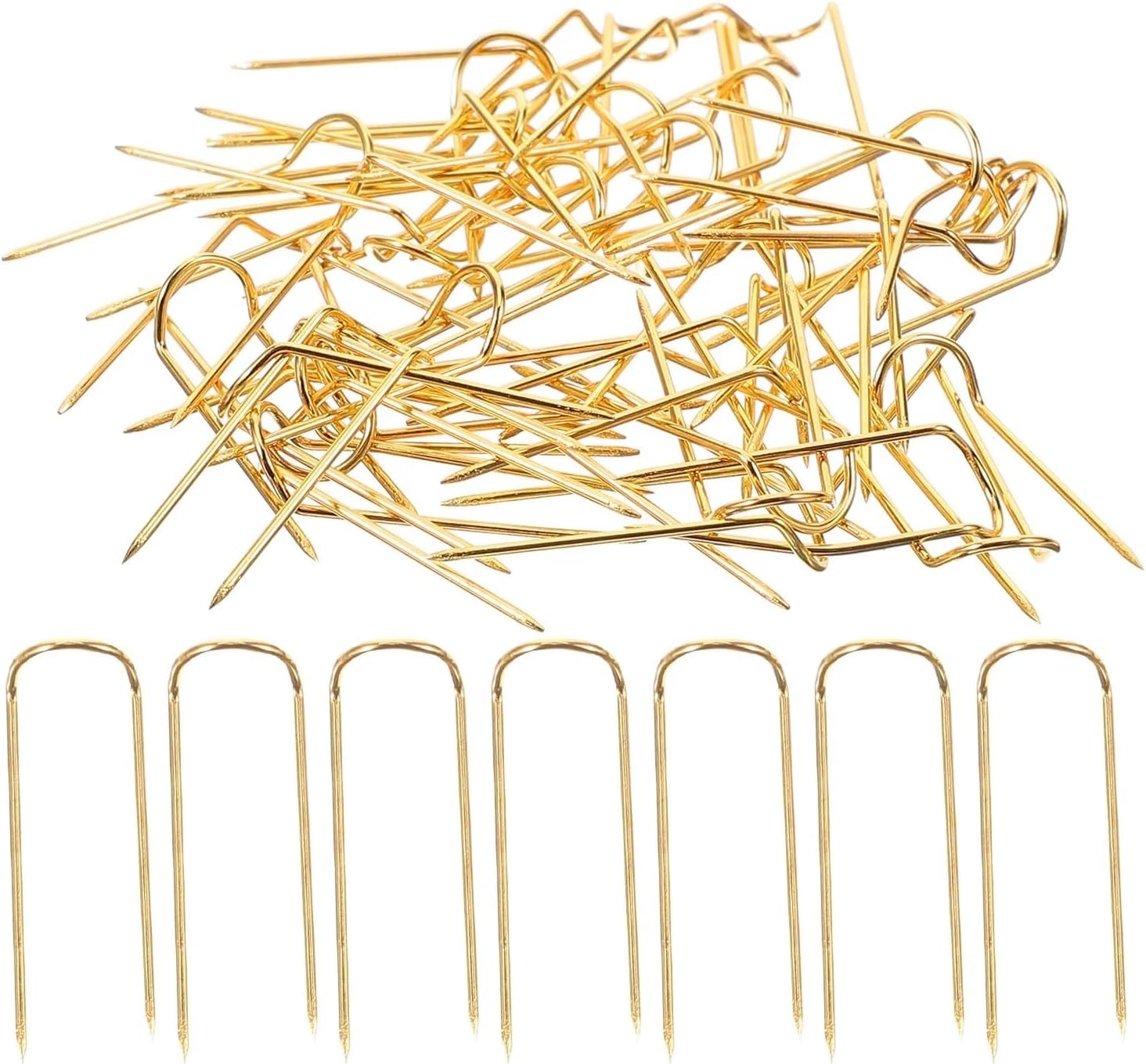 U-Pins U Shaped Pins Metal Sewing Needles for Crafts Professional Blocking Pin Reusable Wear Resistant DIY Supply(200PCS)