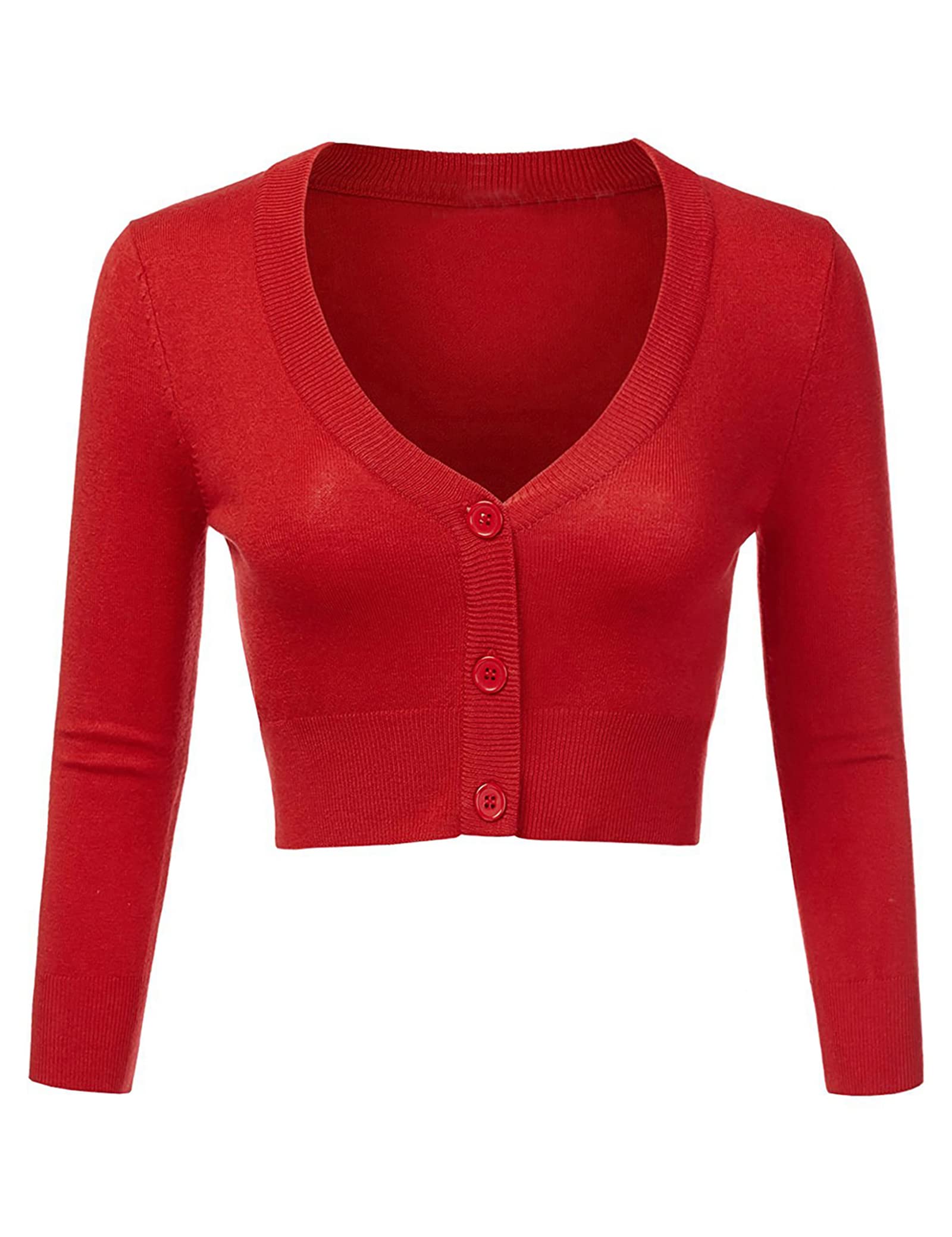 Aottori Bolero Damen Festlich Kurz Strickjacke Elegant Langarm Open Front Cropped Cardigan Schulterjacke Bolerojacke Strick Jäckchen für Mädchen Kleider