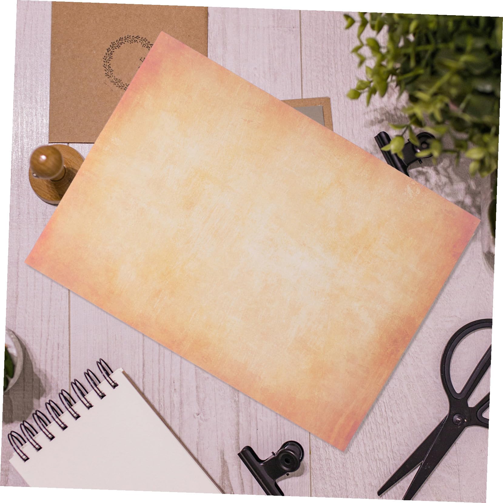 NOLITOY 100 Blatt Vintage Briefpapier im Europäischen Stil mit Nostalgischem Faltenmuster Bedruckbares Einladungspapier für Schreiben Malen Basteln und Dekorative Fotobedarf