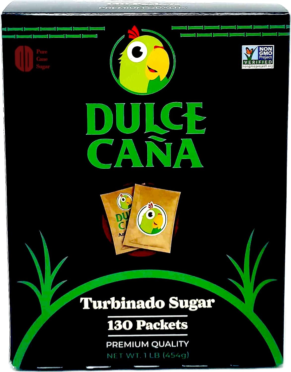 Dulce Cana Organic, Non-GMO Turbinado Sugar Packets, 130 Count