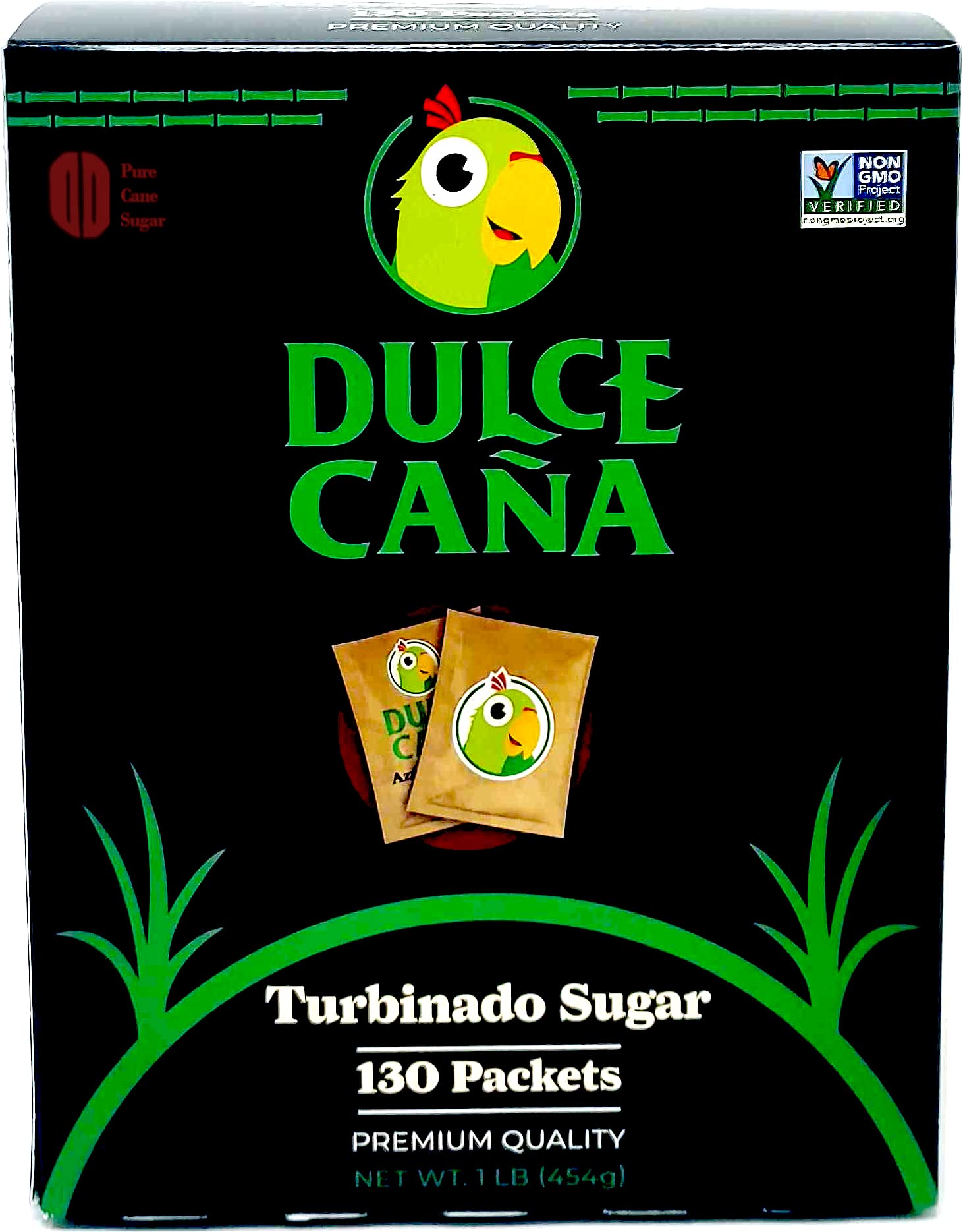 Dulce Cana Organic, Non-GMO Turbinado Sugar Packets, 130 Count